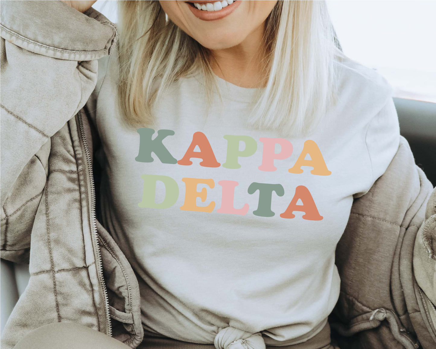 Kappa Delta Bright and Proud Sorority T-shirt _ 430g