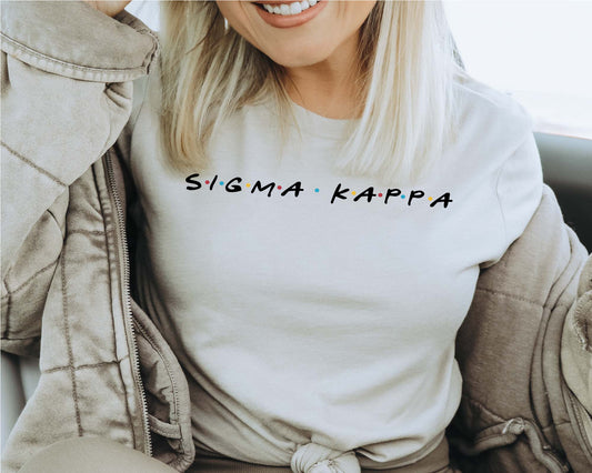 Sigma Kappa Friends Frenzy Sorority T-shirt _ 30668g