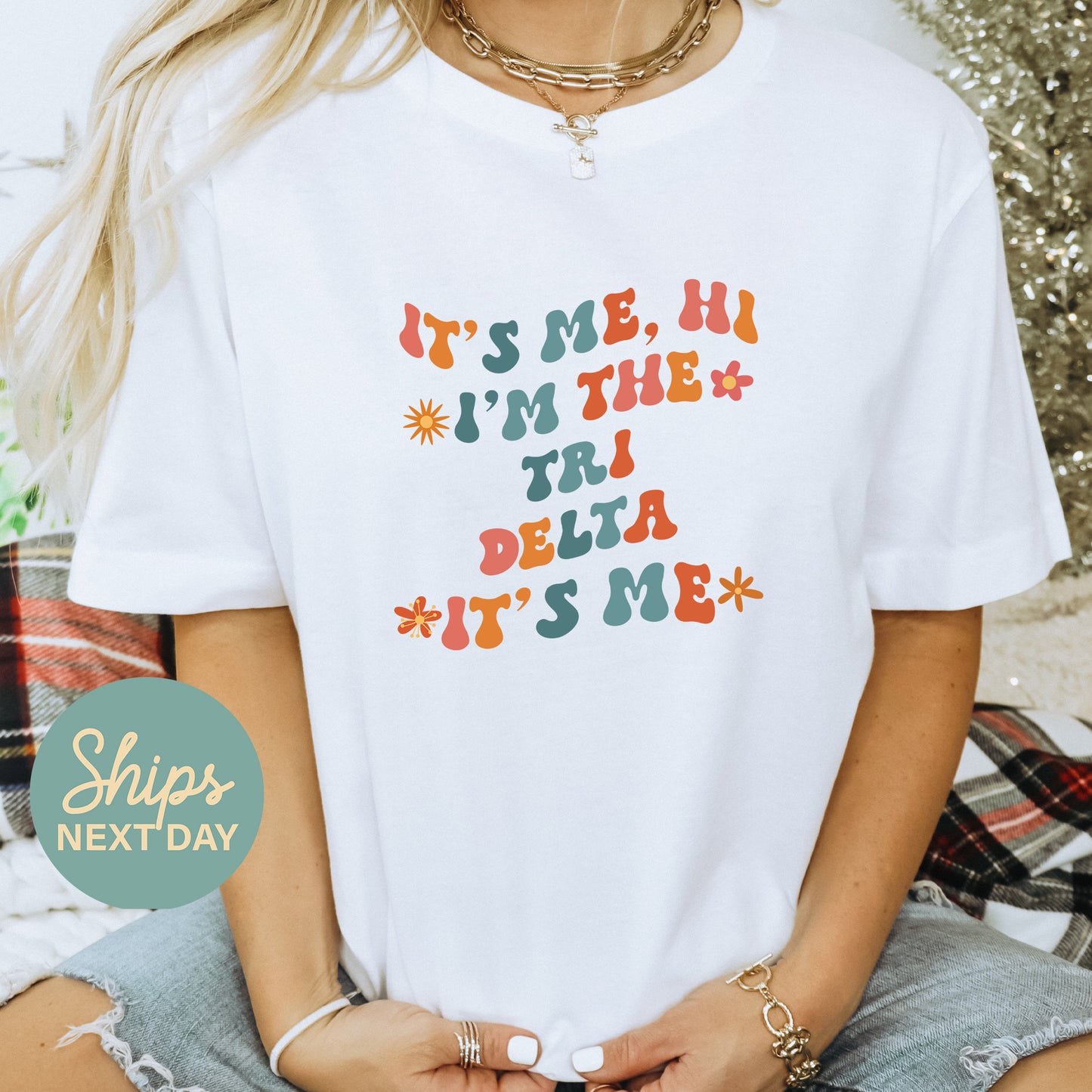 Delta Delta Delta Style Sorority T-shirt _ 36001g