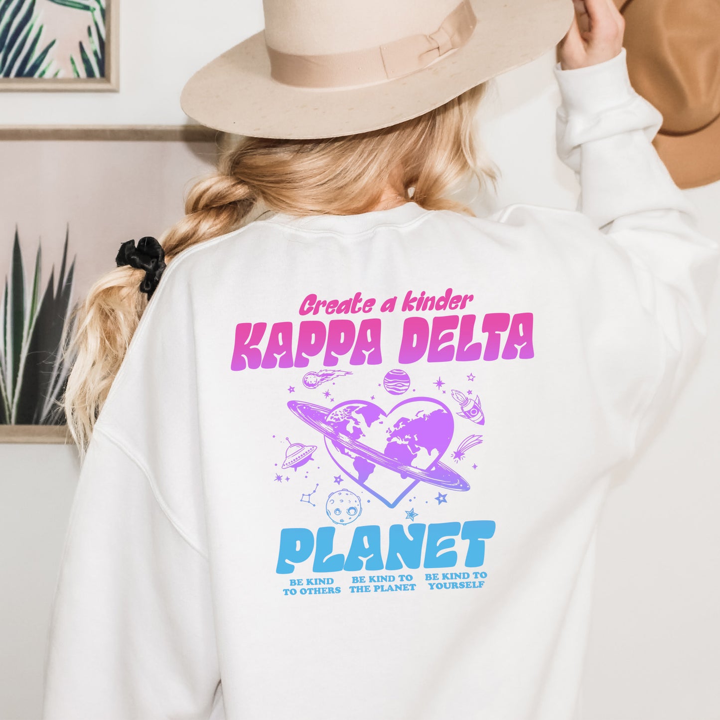 Kappa Delta Ombre Worlds Sorority Sweatshirt _ 35557g