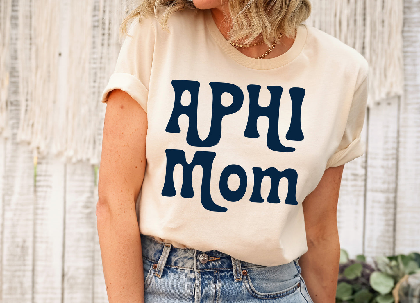 Alpha Phi Got it from my Mom Sorority T-shirt _ 3076g