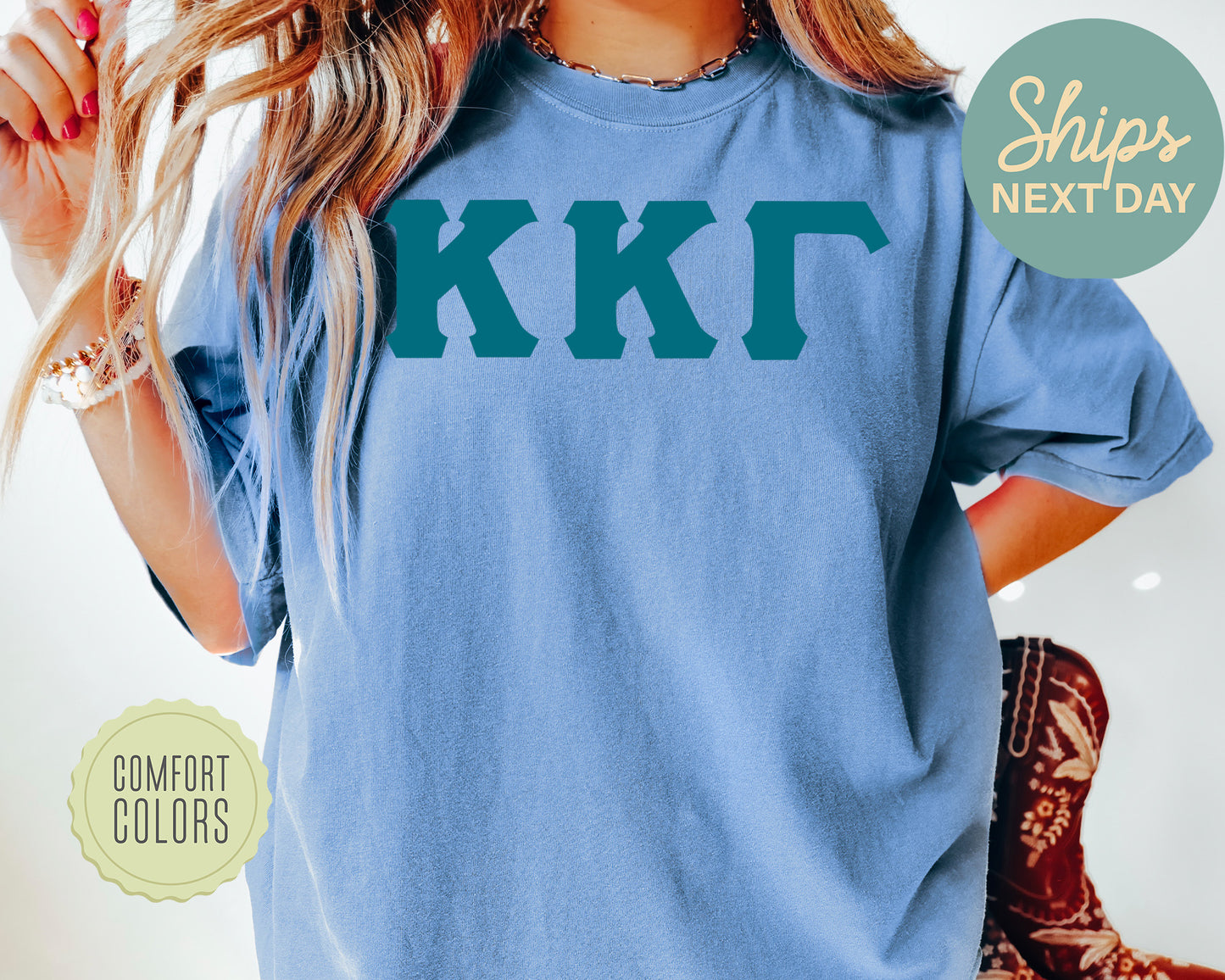 Kappa Kappa Gamma Back to the Basics Comfort Colors Sorority T-shirt _ 639g