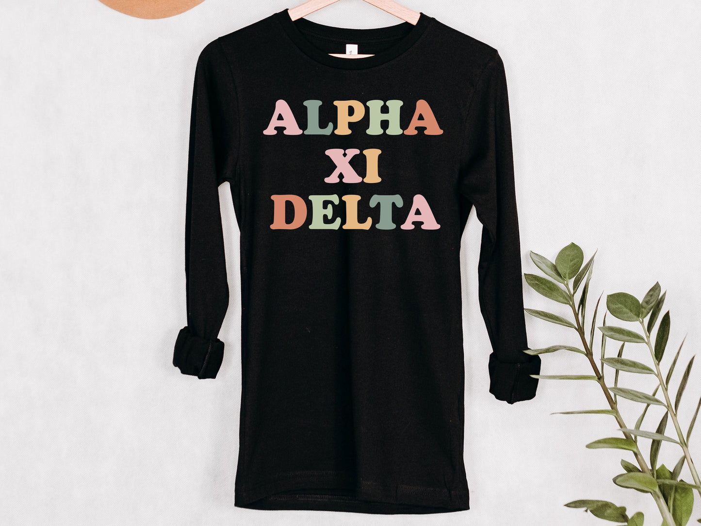 Alpha Xi Delta Bright and Proud Sorority Long Sleeve T-shirt _ 422g