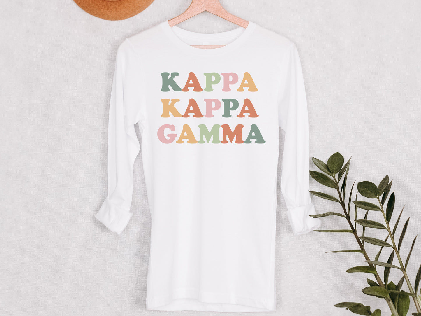 Kappa Kappa Gamma Bright and Proud Sorority Long Sleeve T-shirt _ 431g