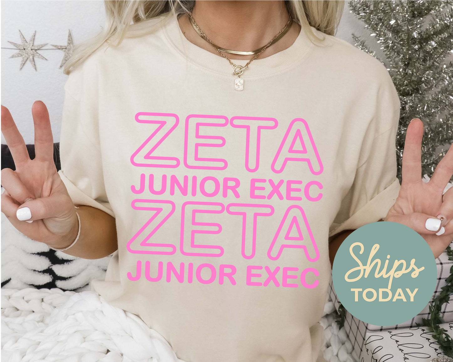 Zeta Tau Alpha Junior Exec Sorority T-shirt _ 30951g