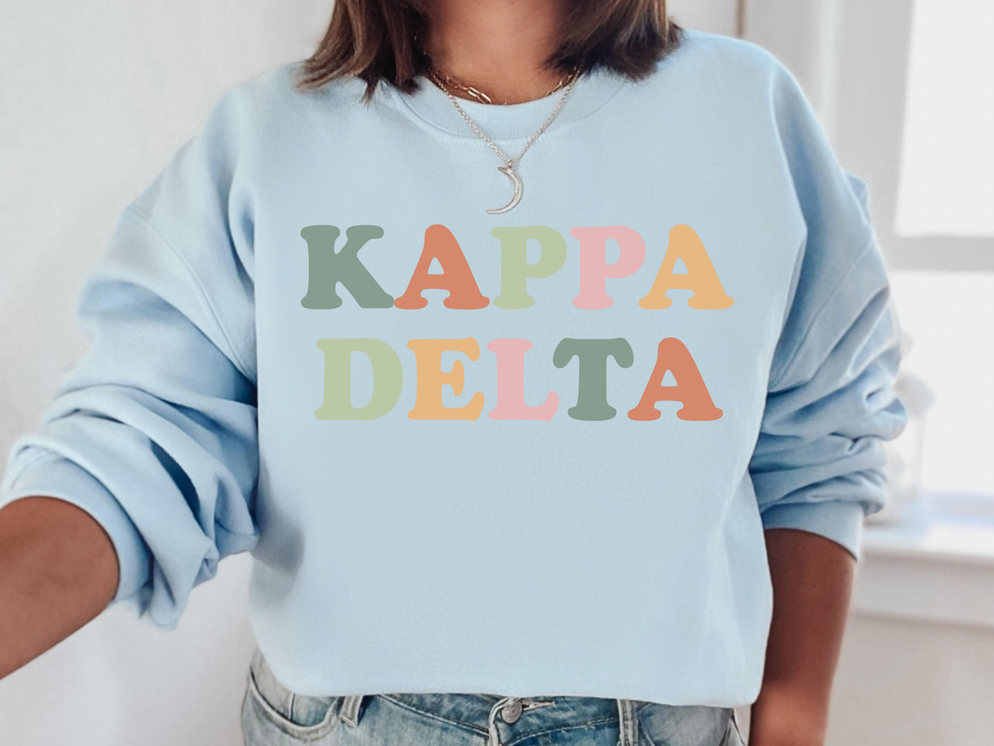 Kappa Delta Bright and Proud Sorority Sweatshirt _ 430g