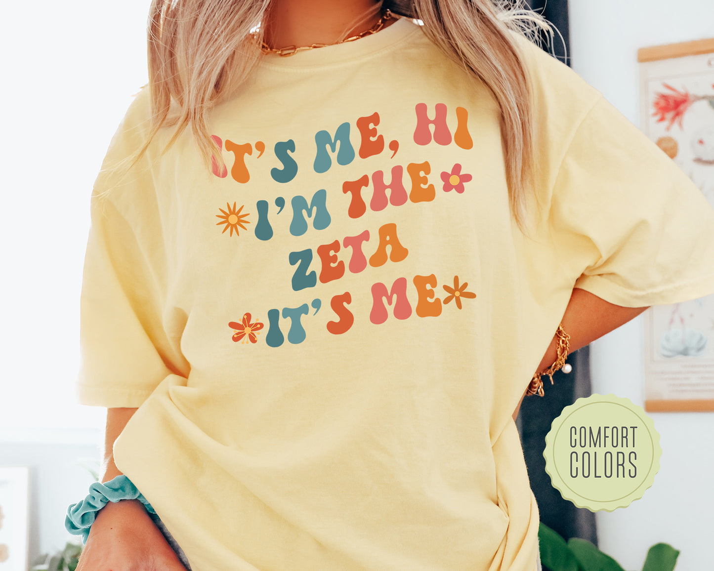 Zeta Tau Alpha Style Comfort Colors Sorority T-shirt _ 36016g