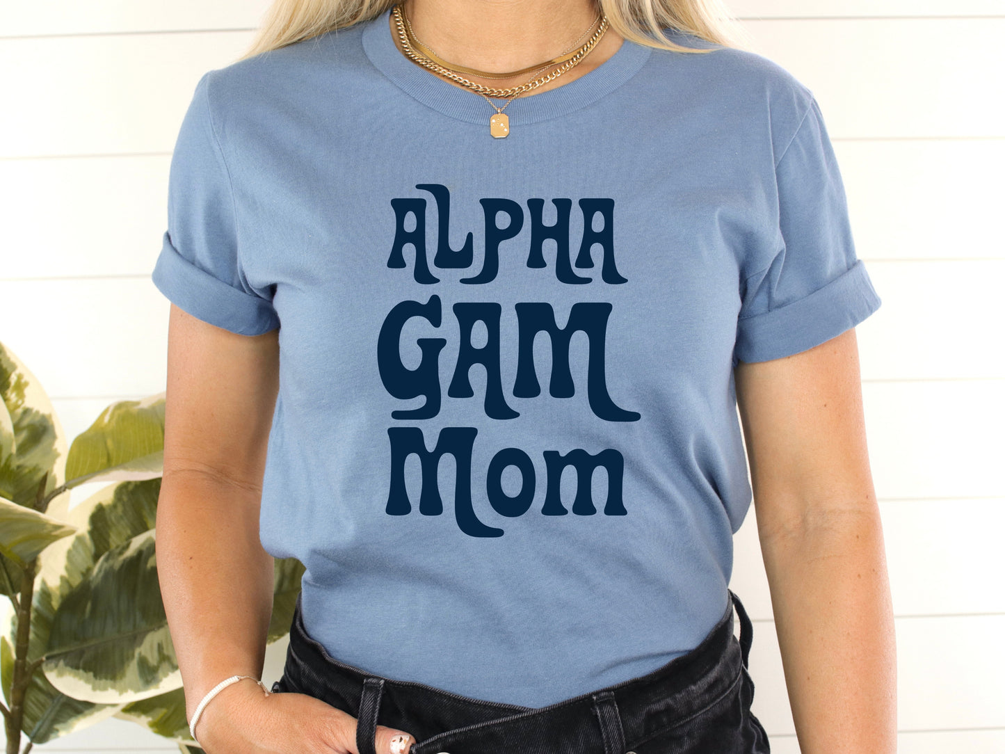 Alpha Gamma Delta Got it from my Mom Sorority T-shirt _ 3074g