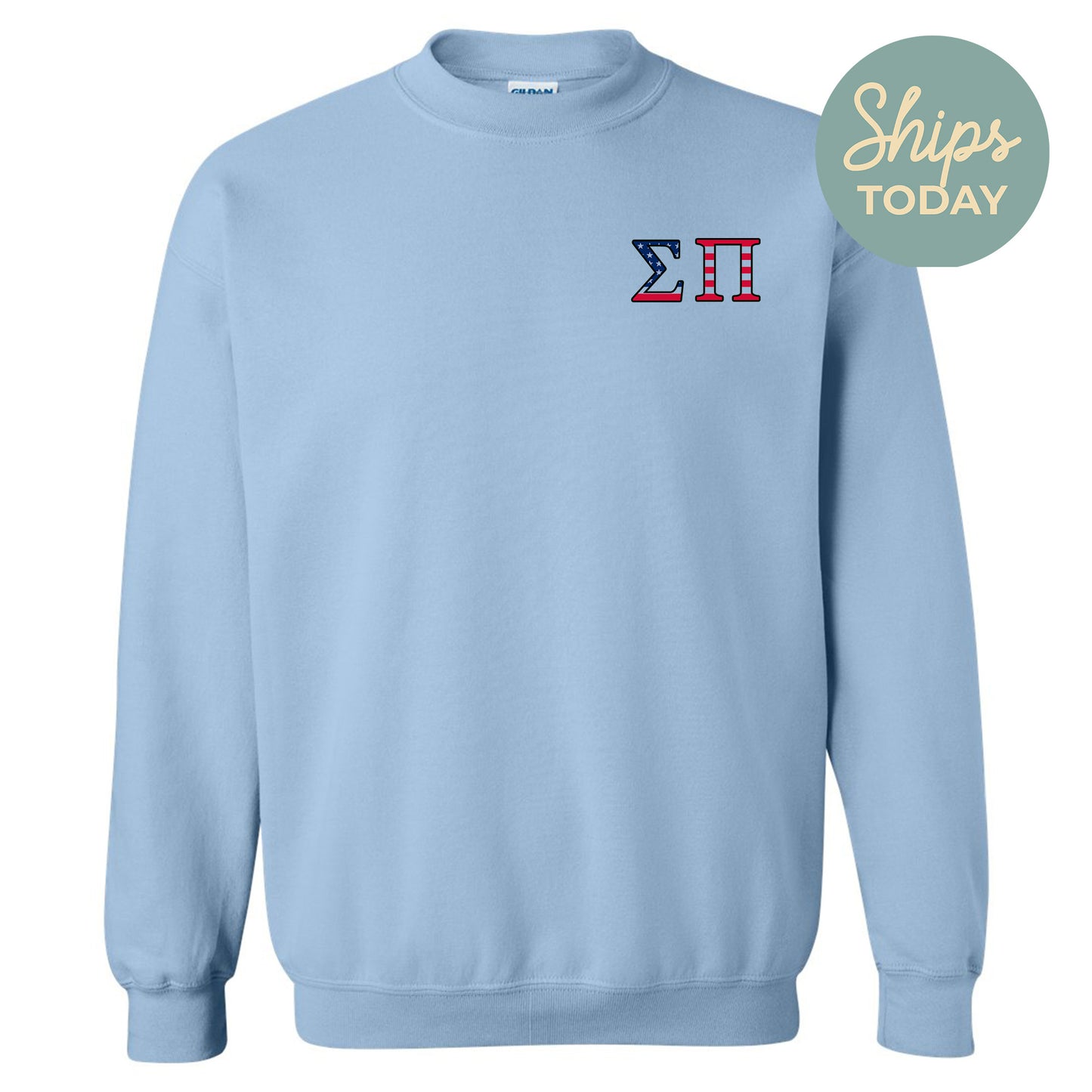 a light blue sweatshirt with the words ship today on it