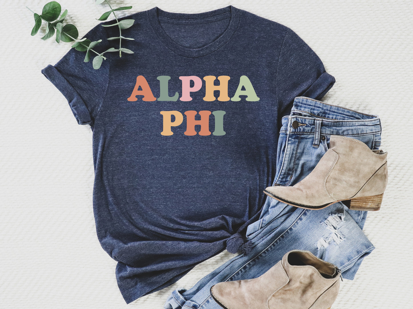 Alpha Phi Bright and Proud Sorority T-shirt _ 419g