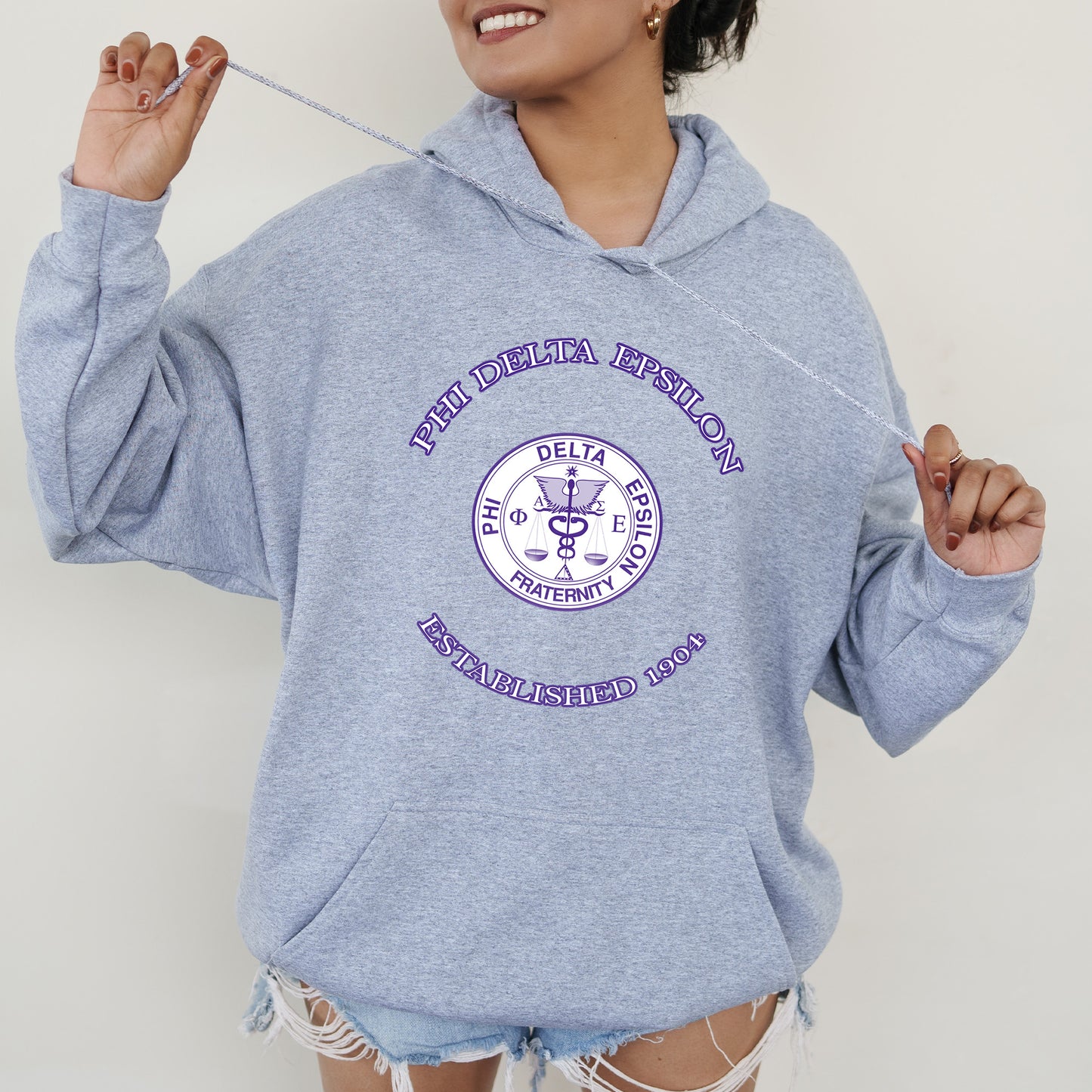Phi Delta Epsilon Iconic Insignia COED Hoodie _ 35674g