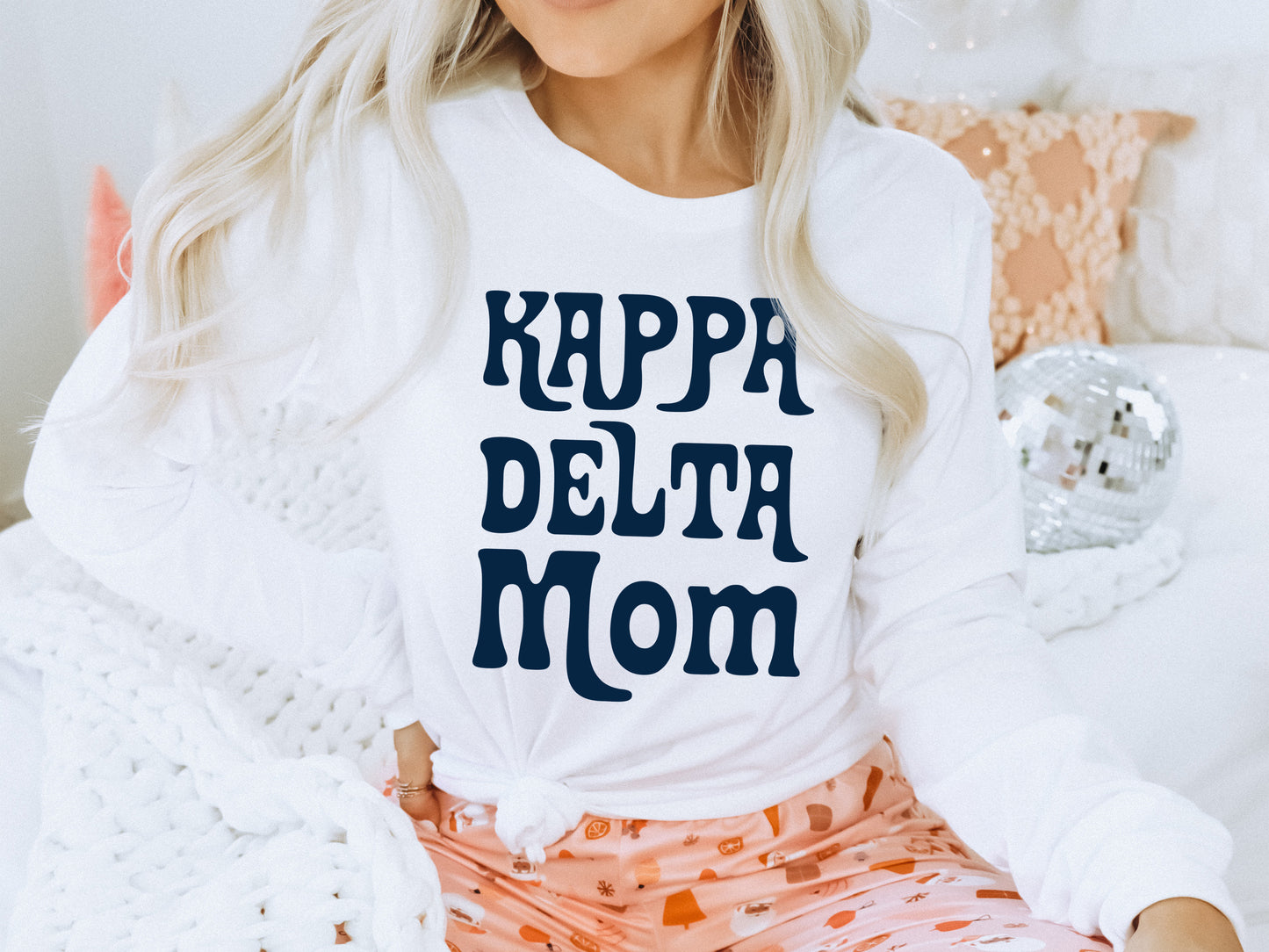 Kappa Delta Got it from my Mom Sorority Long Sleeve T-shirt _ 3087g