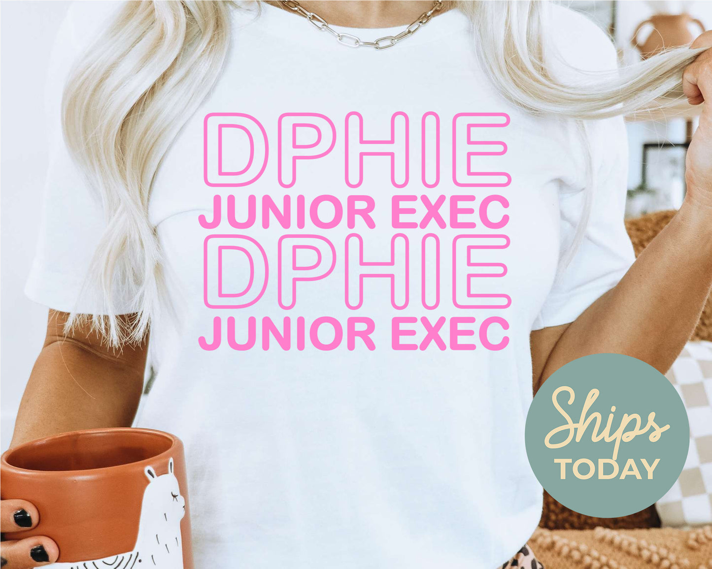 Delta Phi Epsilon Junior Exec Sorority T-shirt _ 30938g