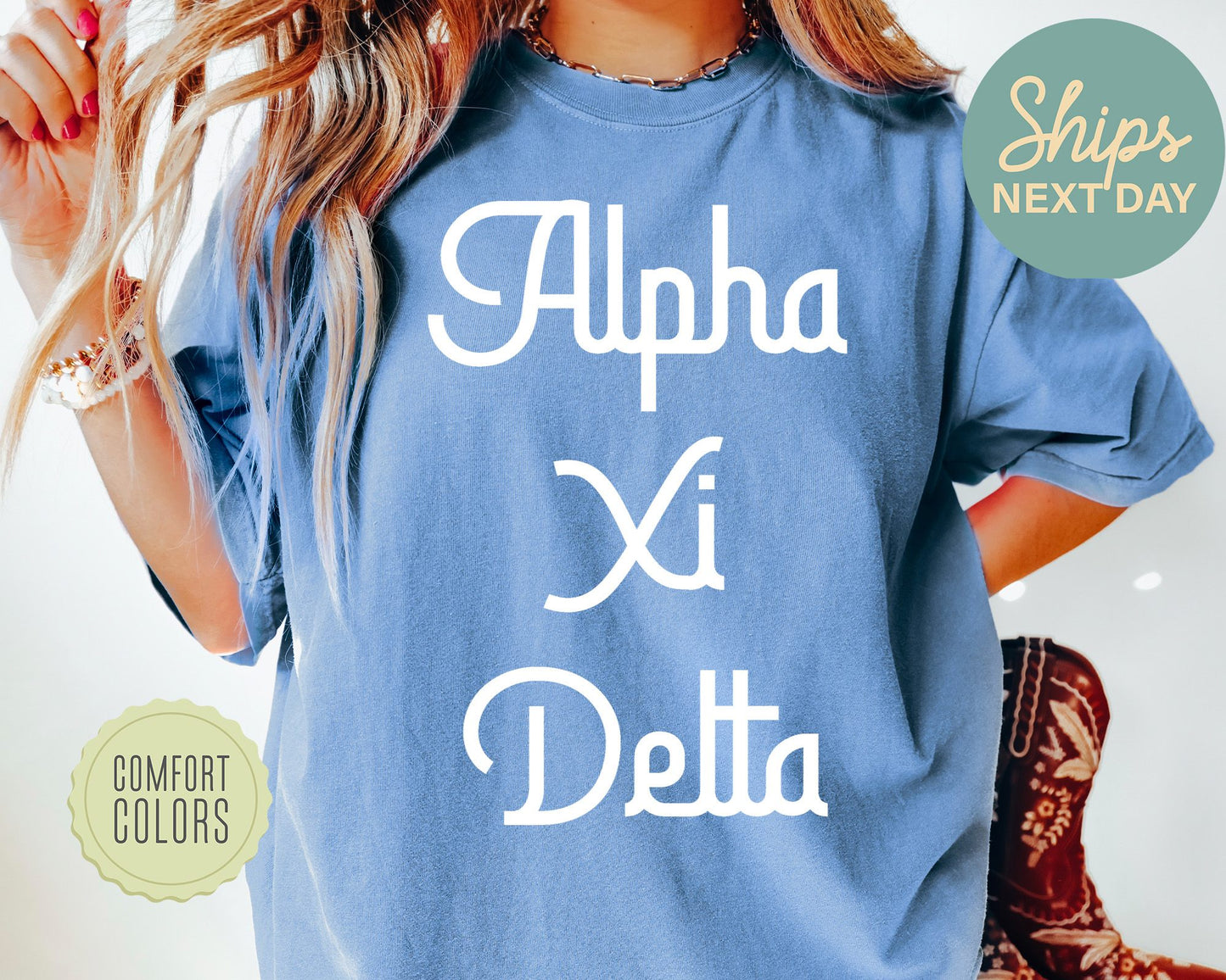 Alpha Xi Delta All About That Pop Comfort Colors Sorority T-shirt _ 2689g
