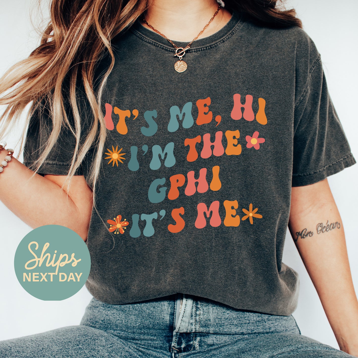 Gamma Phi Beta Style Sorority T-shirt _ 36005g