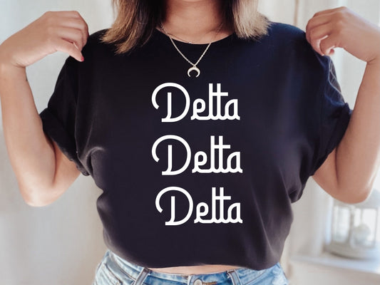 Delta Delta Delta All About That Pop Sorority T-shirt _ 2691g