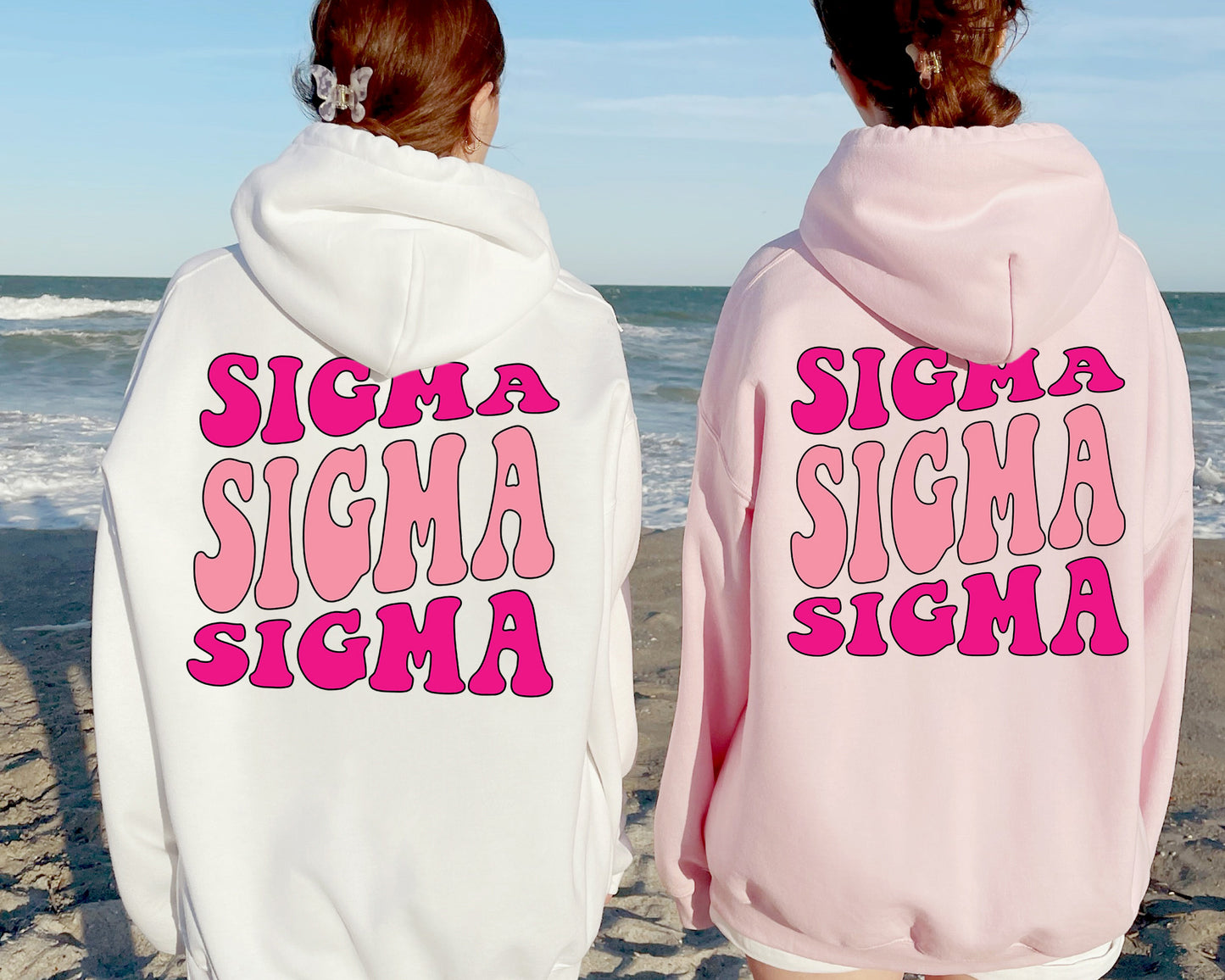 Sigma Sigma Sigma Shades of Pink Sorority Hoodie _ 32995g
