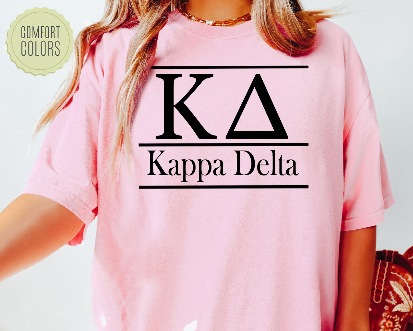 Kappa Delta Bold Statement Comfort Colors Sorority T-shirt _ 300g