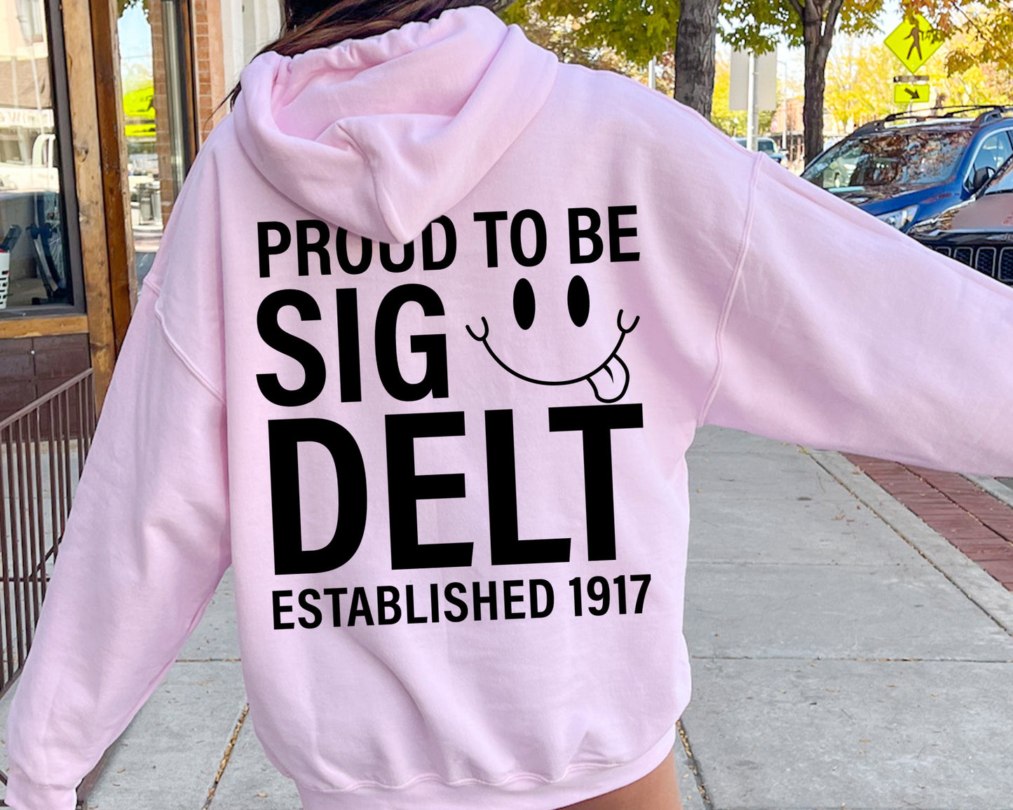 Sigma Delta Tau Proud to Be Sorority Hoodie _ 33149g