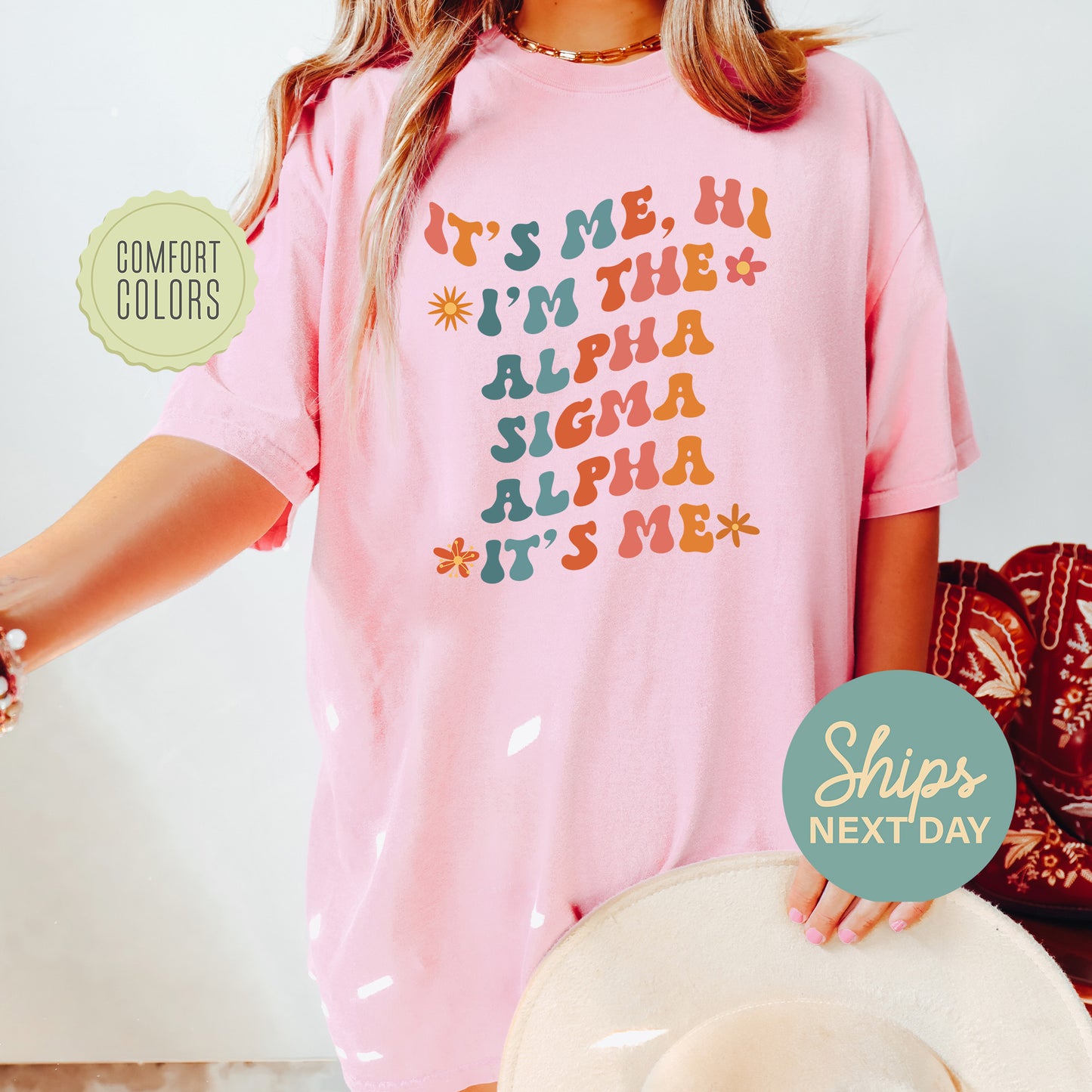 Alpha Sigma Alpha Style Comfort Colors Sorority T-shirt _ 35997g