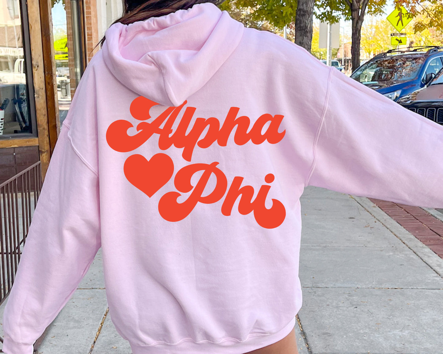 Alpha Phi Red Heart Sorority Hoodie _ 33351g