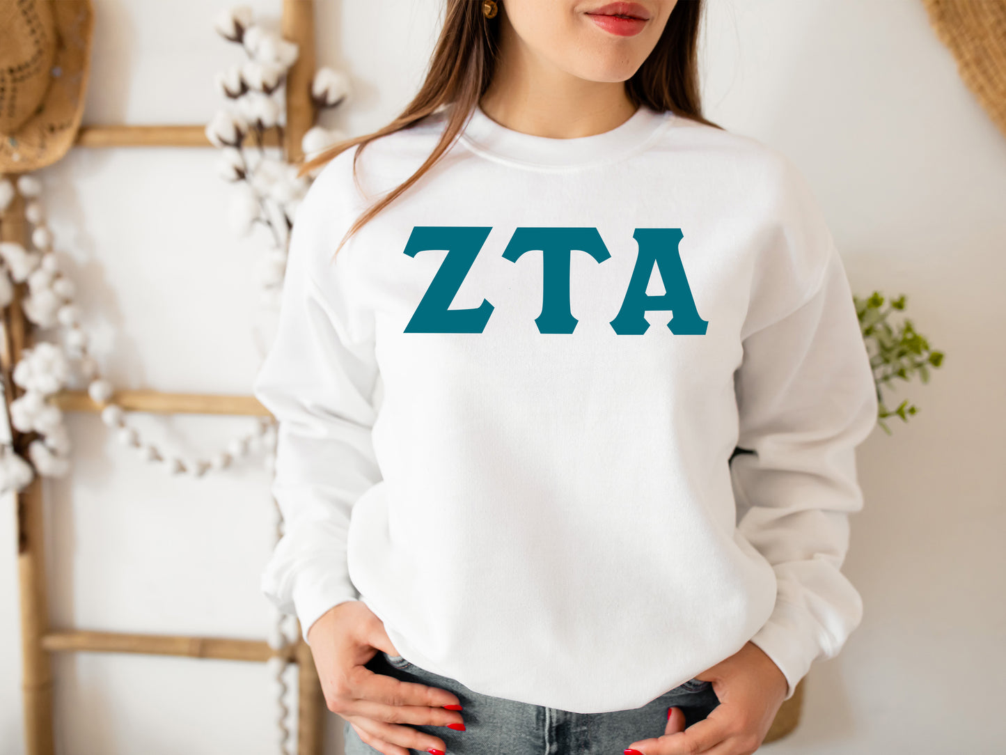 Zeta Tau Alpha Back to the Basics Sorority Sweatshirt _ 647g