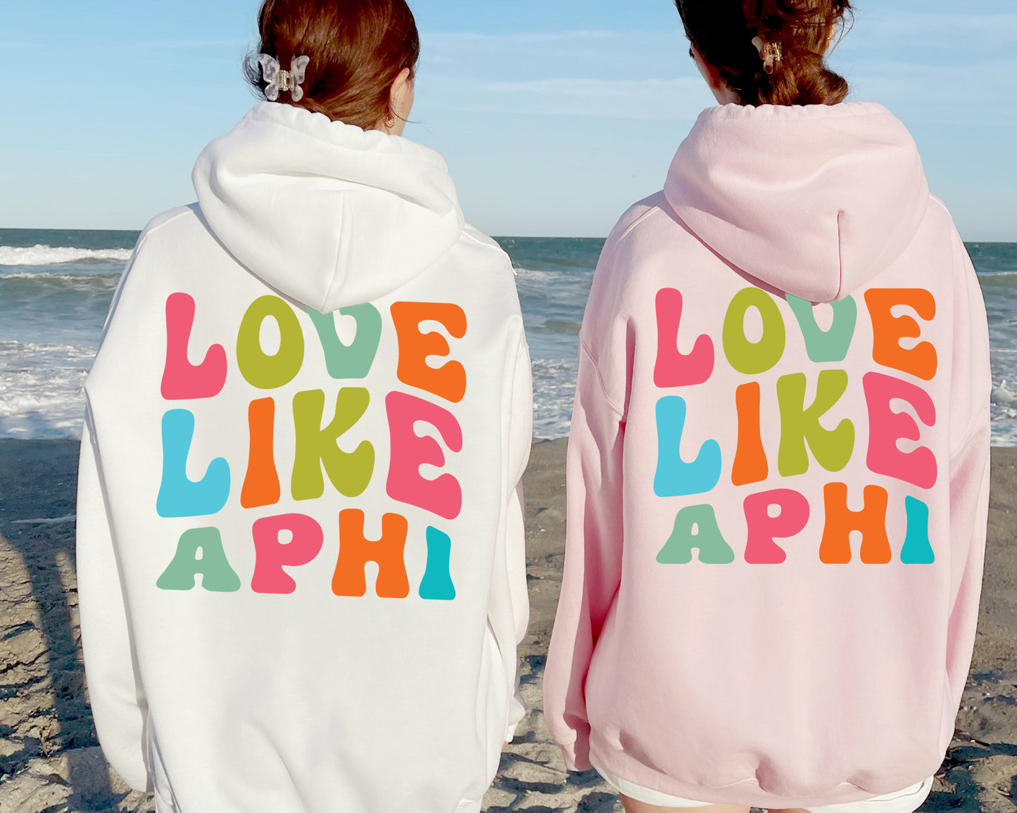 Alpha Phi Blissful and Vibrant Sorority Hoodie _ 33159g