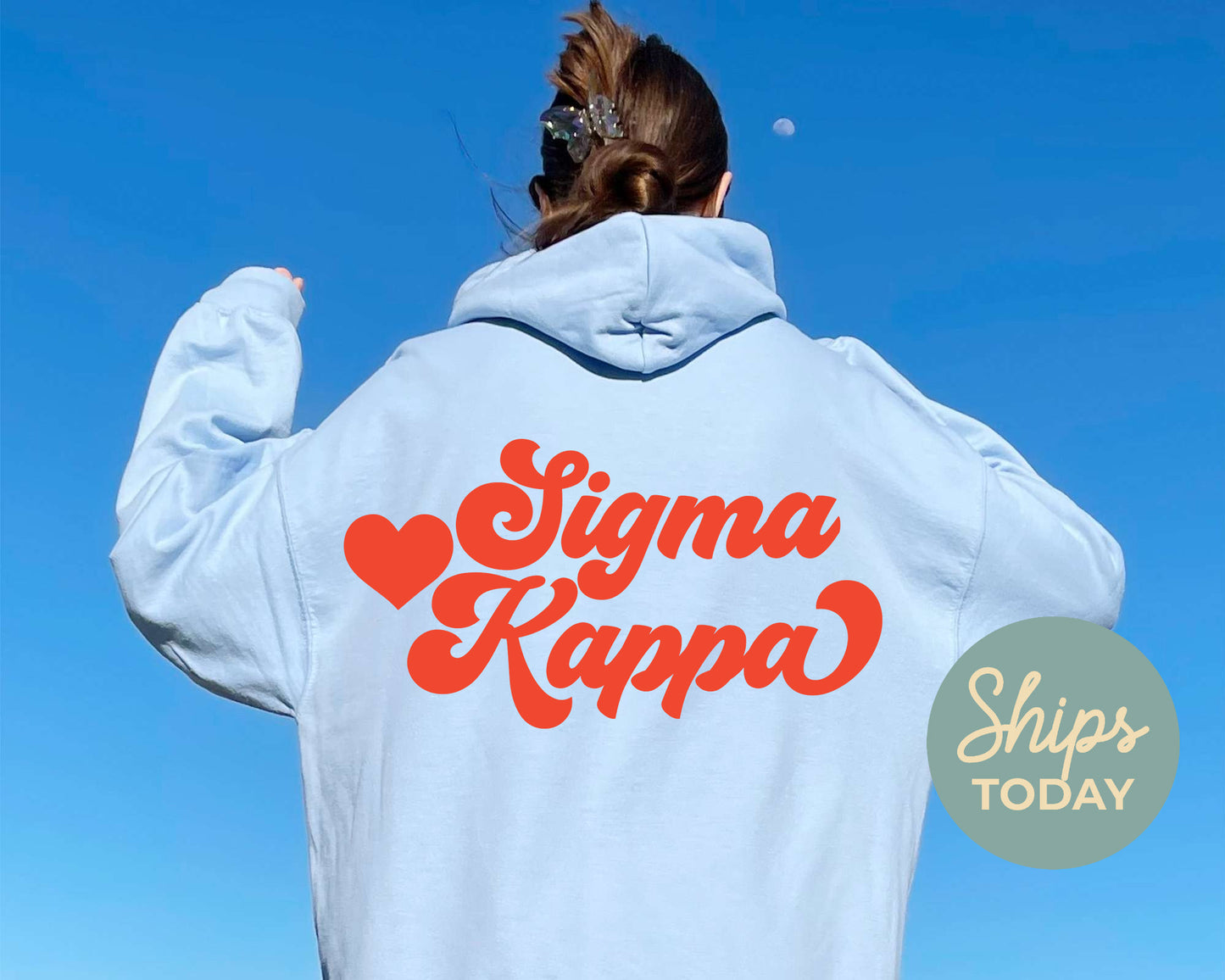 Sigma Kappa Red Heart Sorority Hoodie _ 33368g