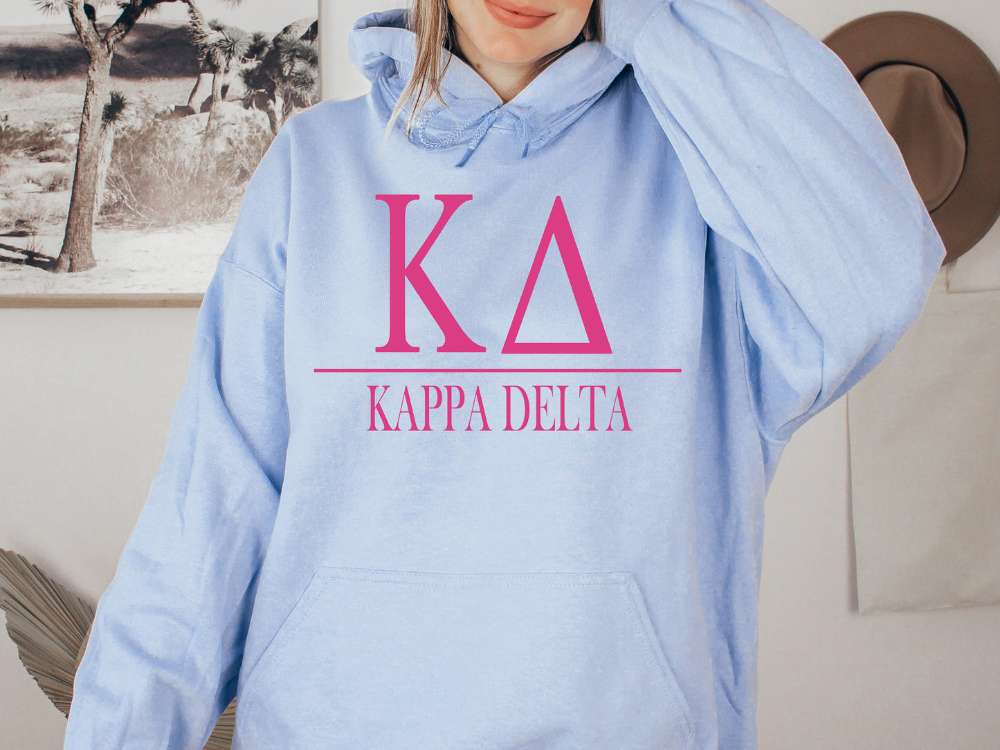 Kappa Delta Loud Letters Sorority Hoodie _ 482g