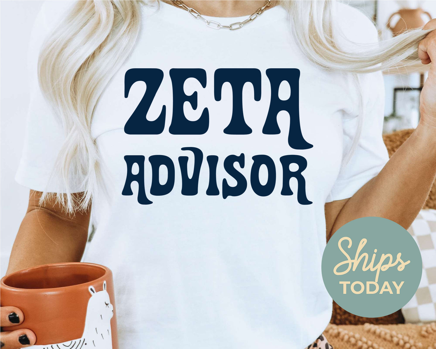 Zeta Tau Alpha Best Advisor Sorority T-shirt _ 3122g