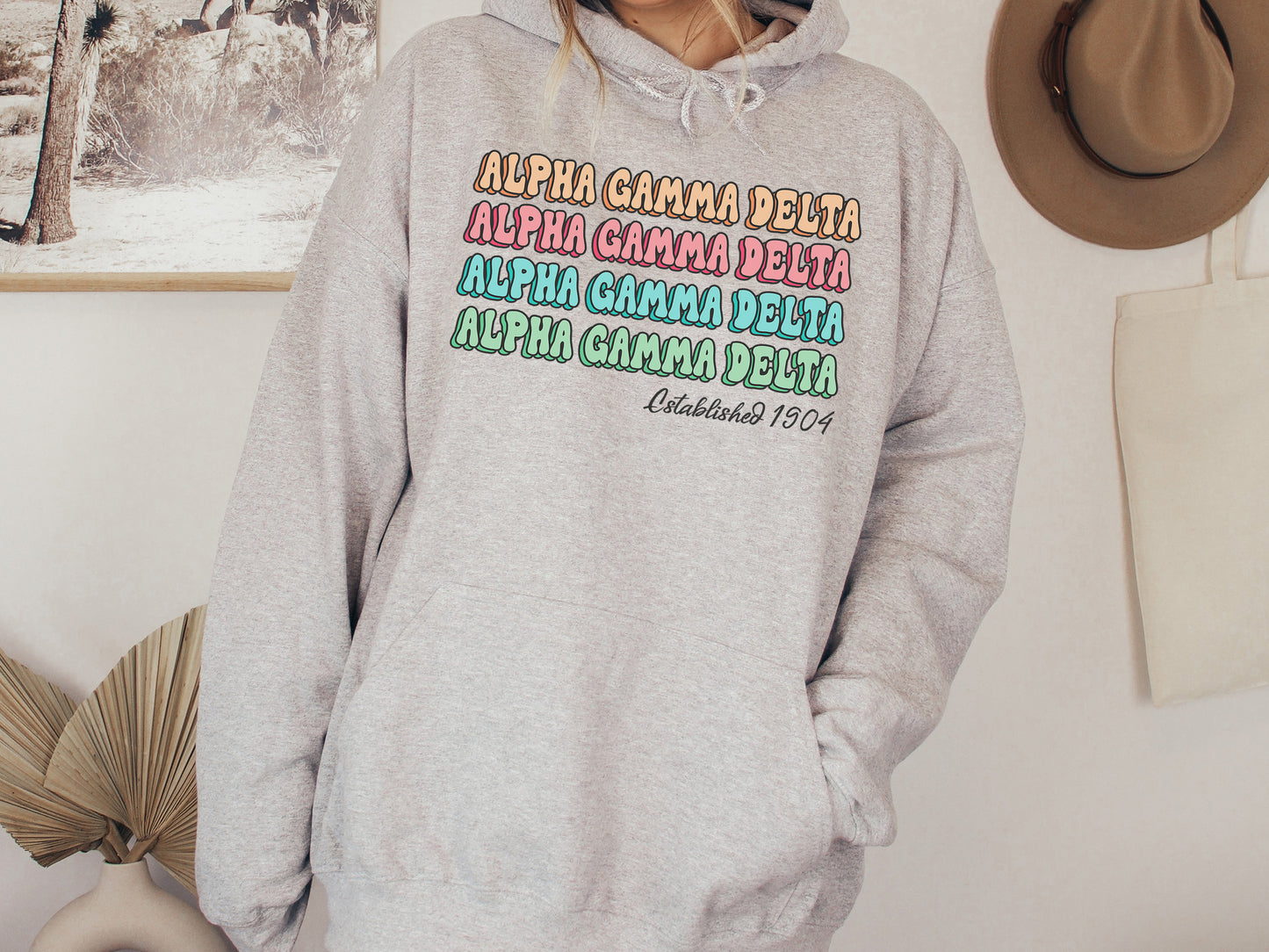 Alpha Gamma Delta Lucy Sorority Hoodie _ 261g