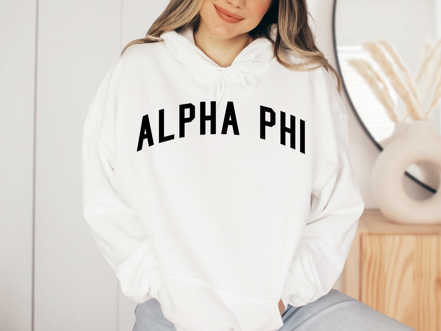 Alpha Phi Just Bold Sorority Hoodie _ 2374g