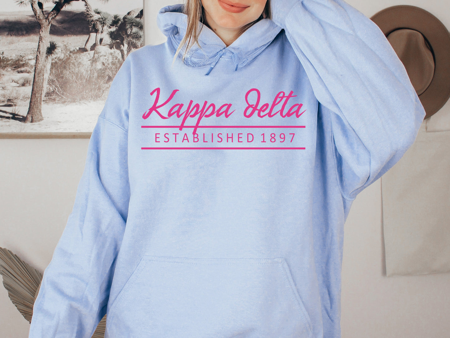 Kappa Delta All Pink Sorority Hoodie _ 768g