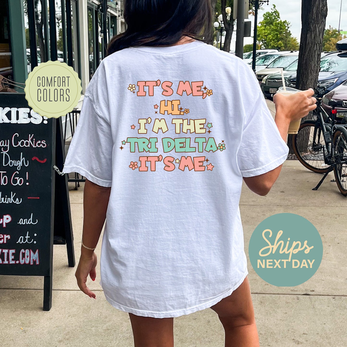 Delta Delta Delta Signature Chic Comfort Colors Sorority T-shirt _ 35975g