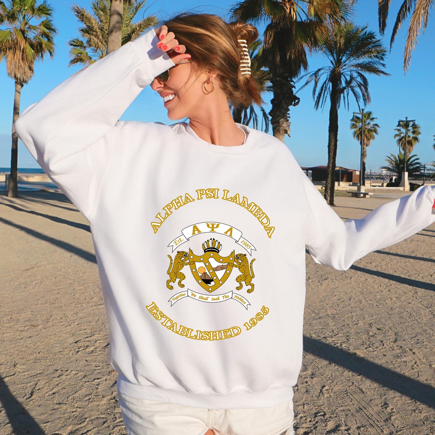 Alpha Psi Lambda Iconic Insignia COED Sweatshirt _ 35666g