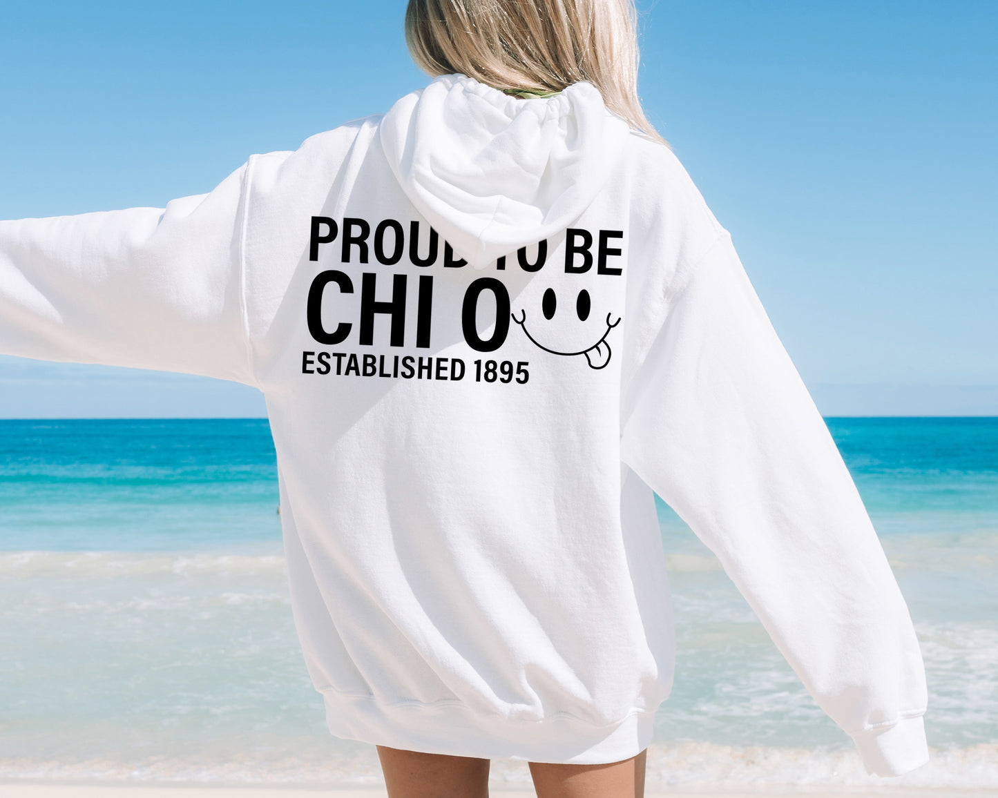 Chi Omega Proud to Be Sorority Hoodie _ 33137g