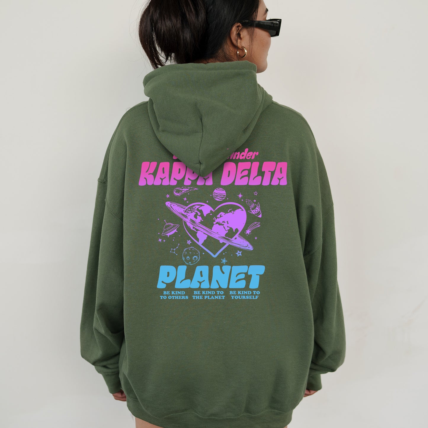 Kappa Delta Ombre Worlds Sorority Hoodie _ 35557g