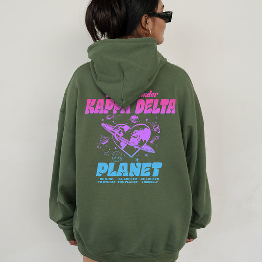 Kappa Delta Ombre Worlds Sorority Hoodie _ 35557g