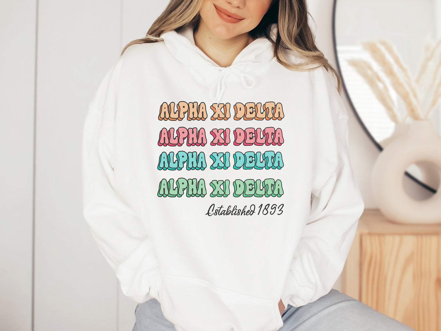 Alpha Xi Delta Lucy Sorority Hoodie _ 266g