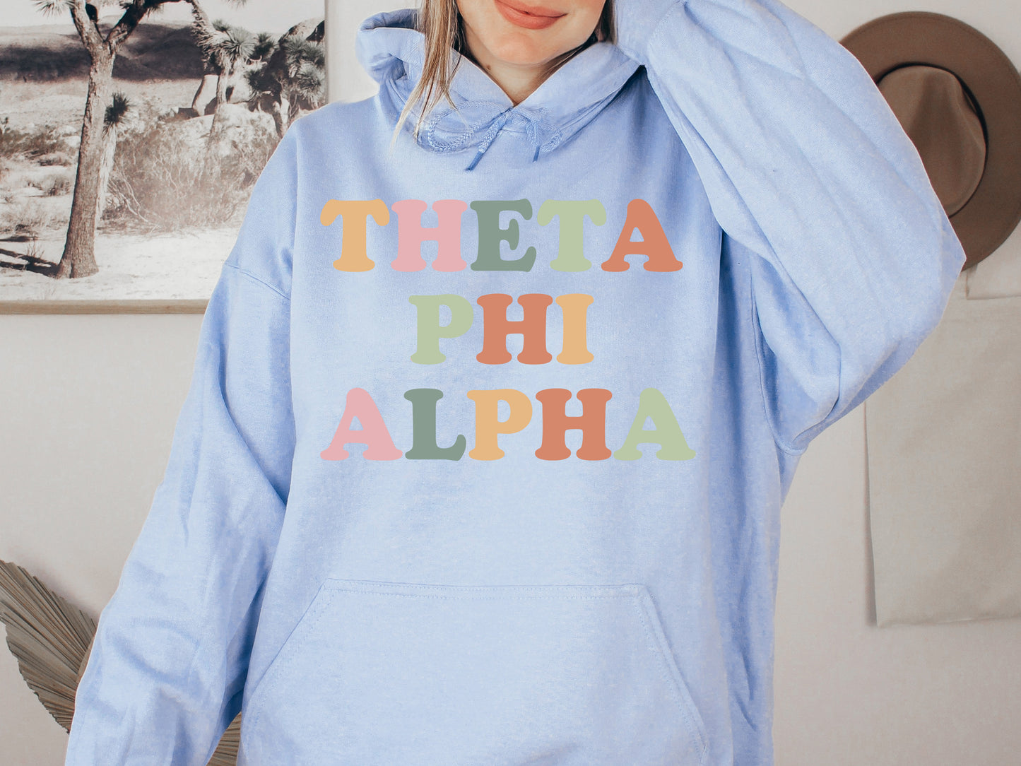 Theta Phi Alpha Bright and Proud Sorority Hoodie _ 438g