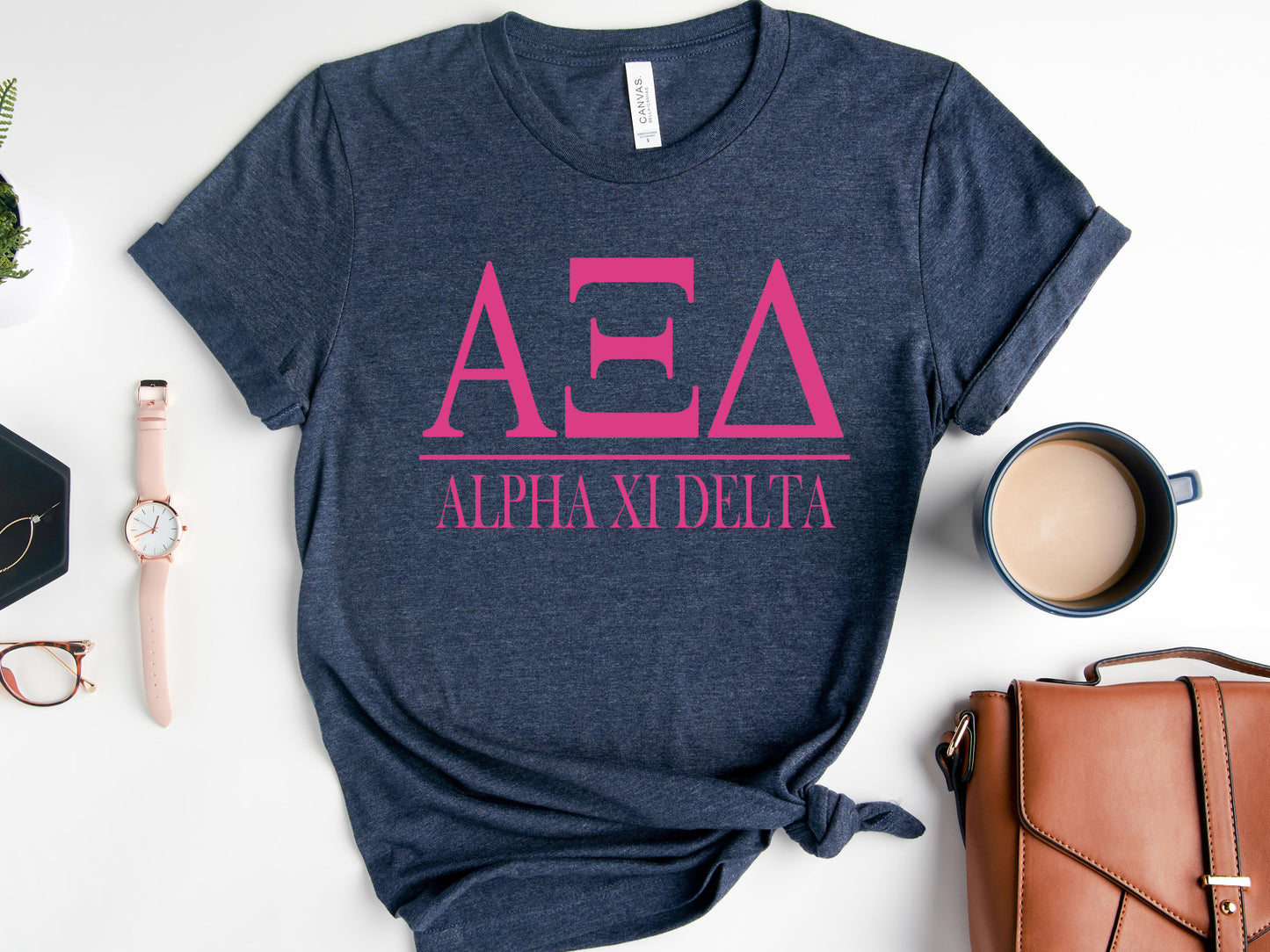Alpha Xi Delta Loud Letters Sorority T-shirt _ 474g