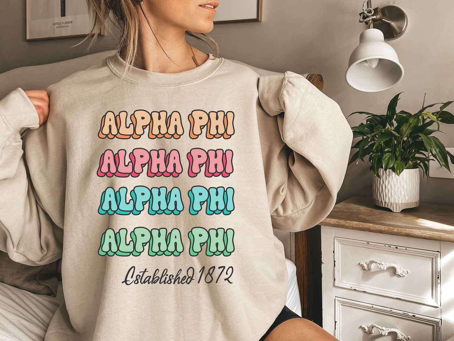 Alpha Phi Lucy Sorority Sweatshirt _ 263g