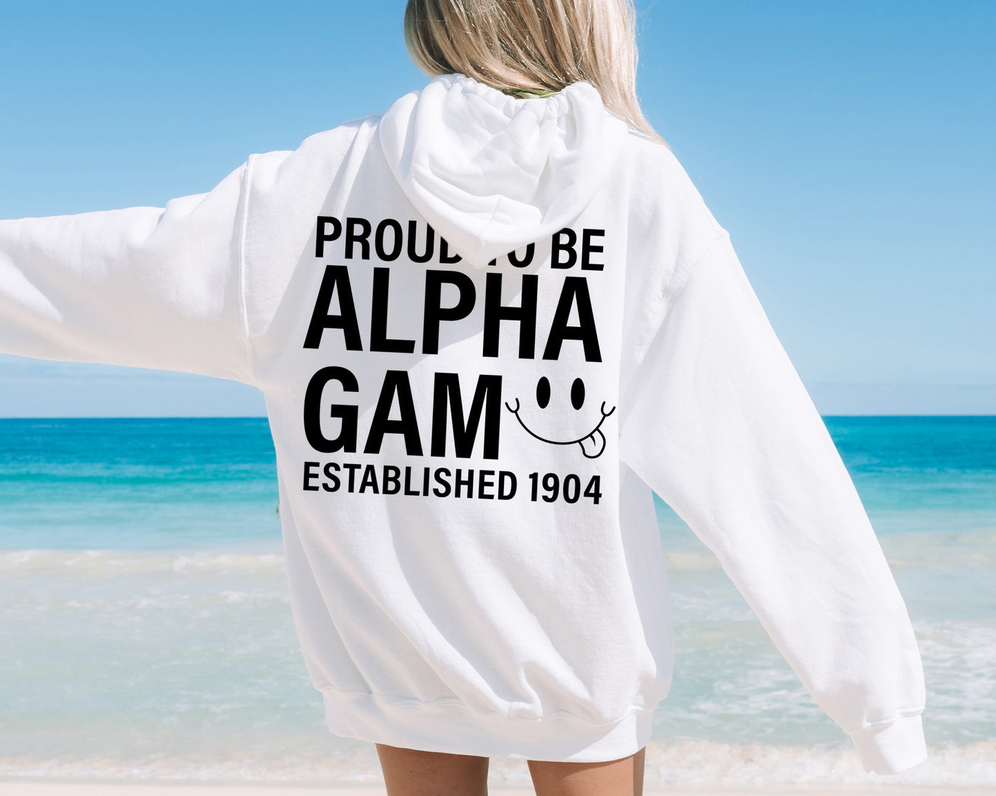 Alpha Gamma Delta Proud to Be Sorority Hoodie _ 33131g