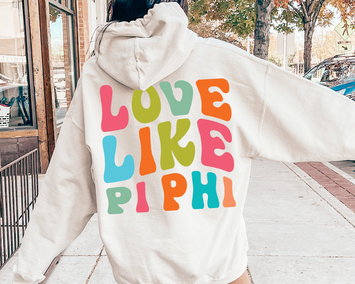 Pi Beta Phi Blissful and Vibrant Sorority Hoodie _ 33174g