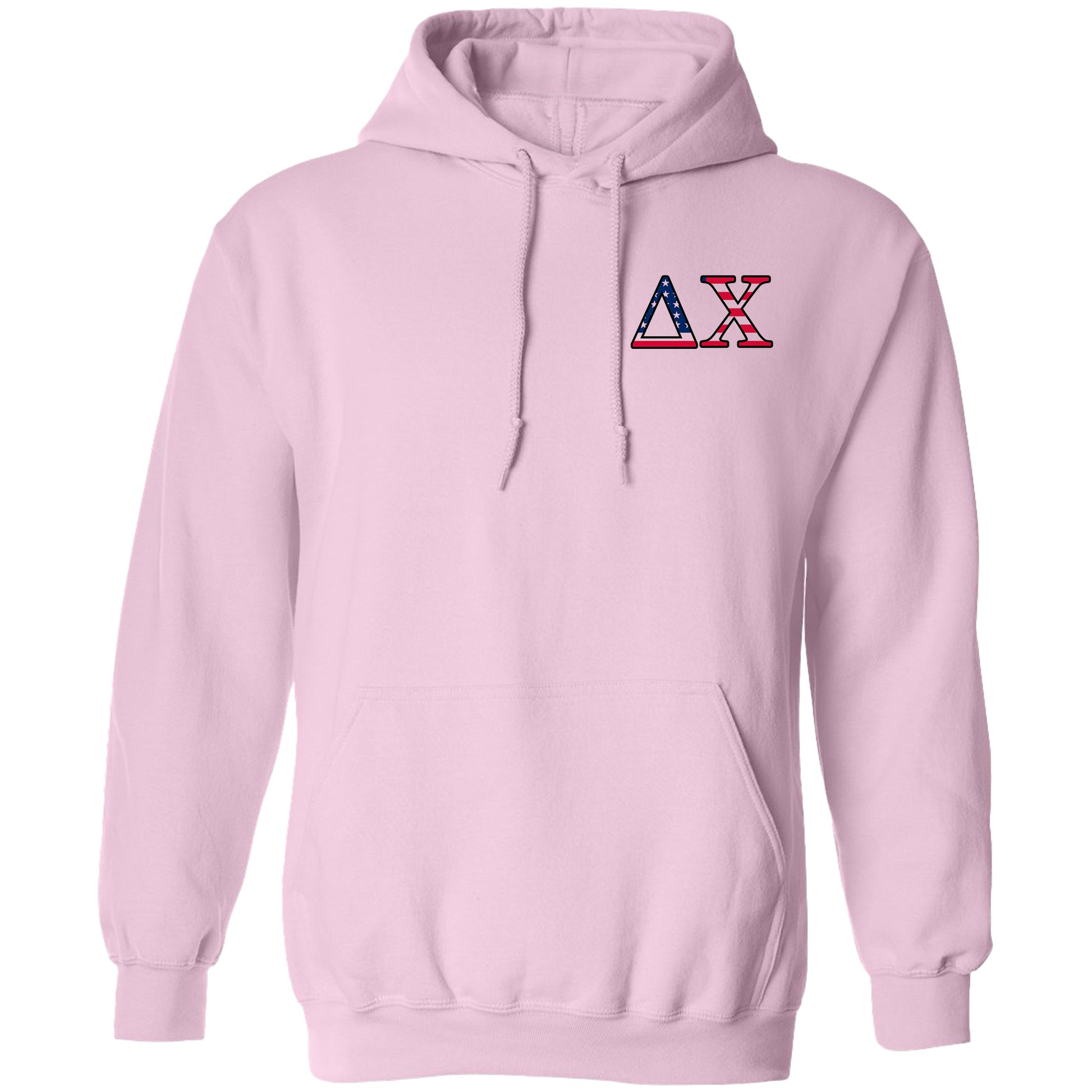 a pink hoodie with the letters a and a on it