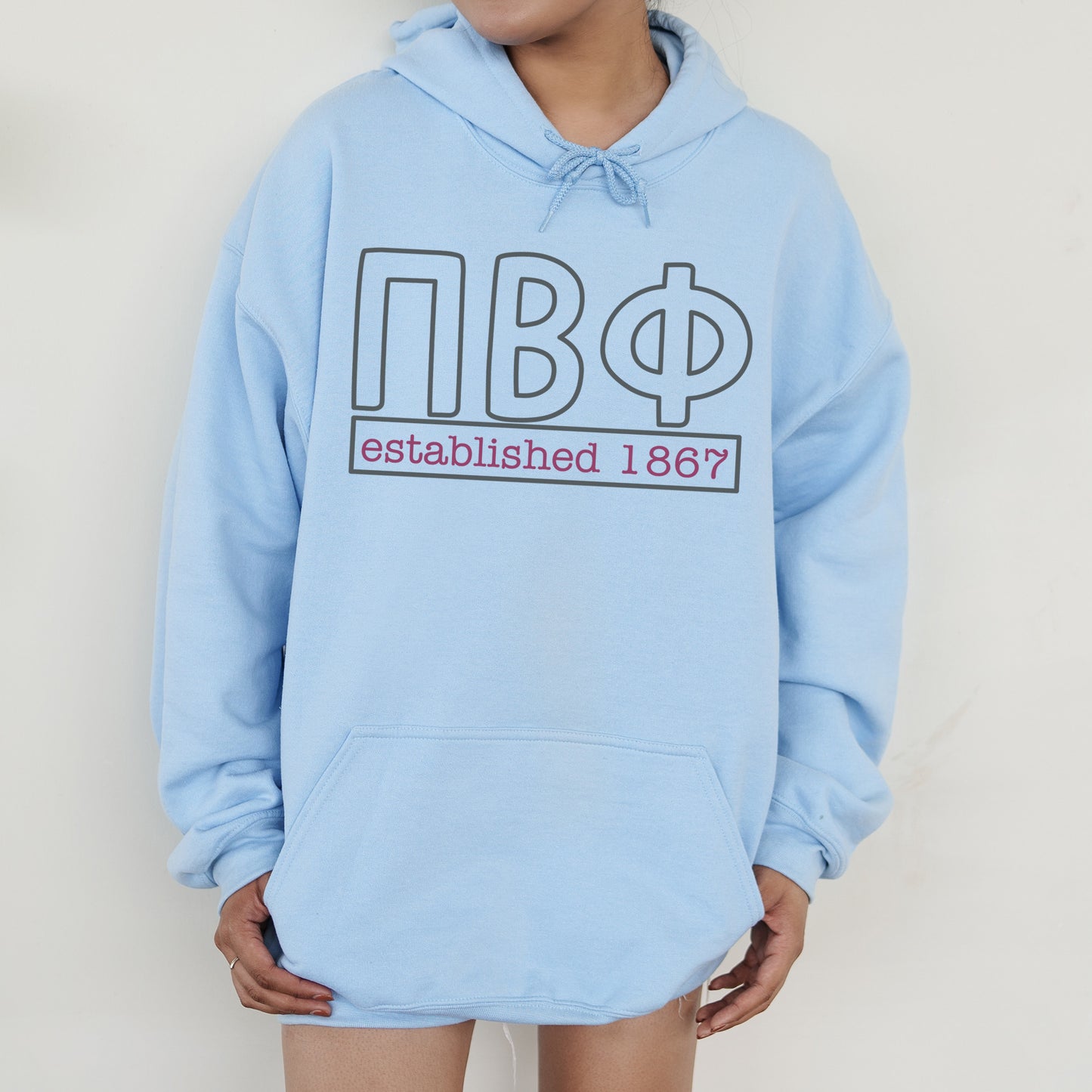 Pi Beta Phi Simply Greek Sorority Hoodie _ 39356g