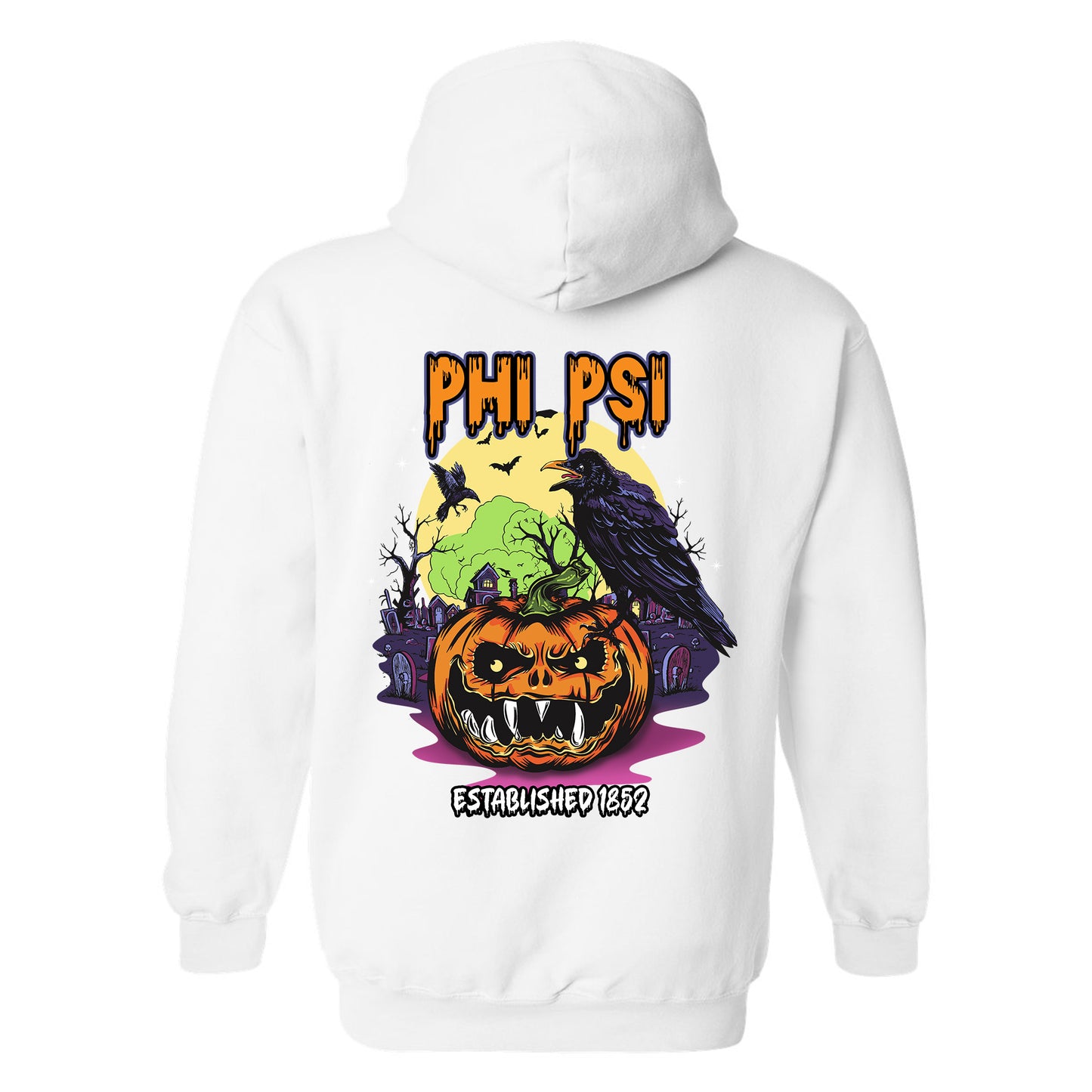Phi Kappa Psi Halloween Bats Fraternity Hoodie _ 36267g
