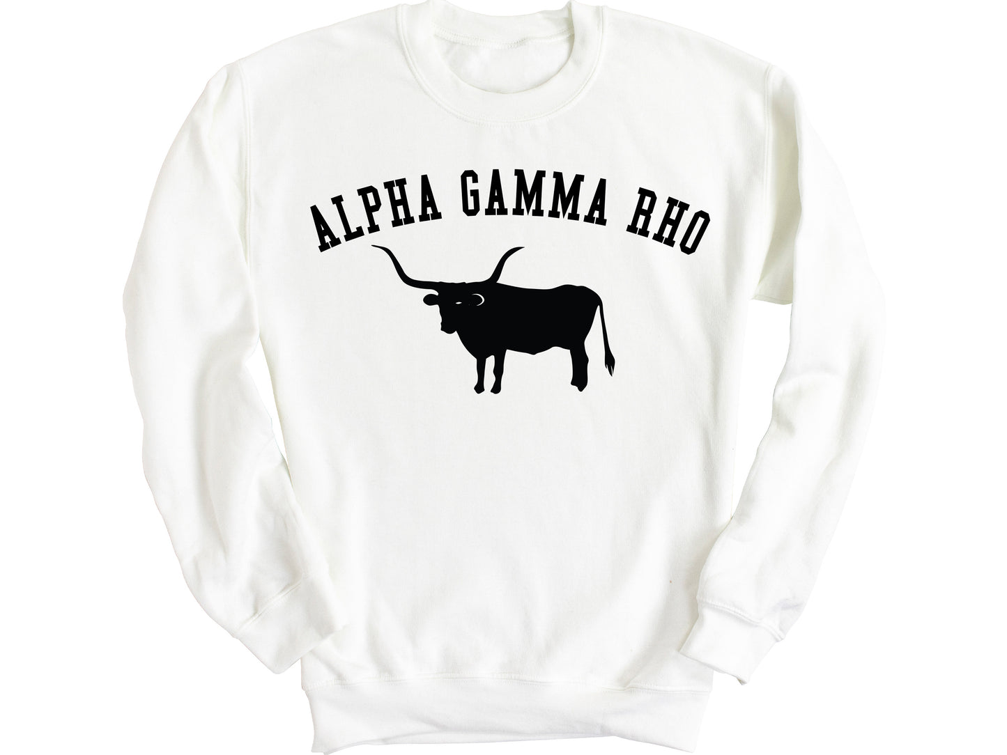Alpha Gamma Rho Long Horn Fraternity Sweatshirt _ 1525g