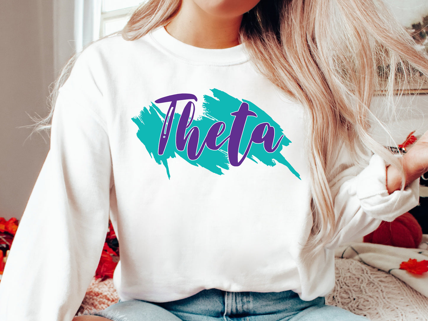 Kappa Alpha Theta Paint Party Sorority Sweatshirt _ 4487g