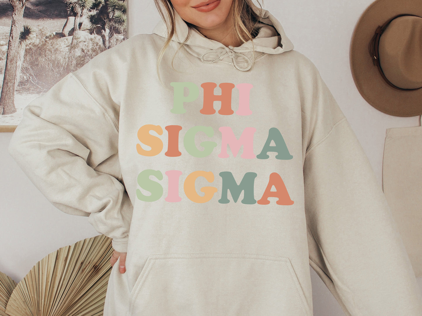 Phi Sigma Sigma Bright and Proud Sorority Hoodie _ 433g